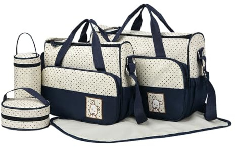 QUXVUIS Praktische Wickeltasche – langlebig, großes Fassungsvermögen, wasserdicht, praktisch, Trolley Wickeltaschen Set für Schwangere, leicht zu reinigen