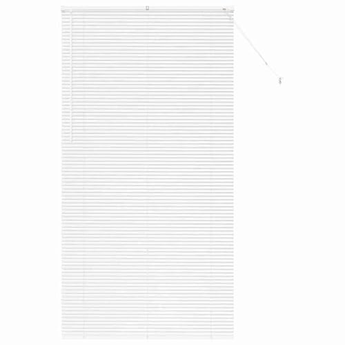 Tenda per finestra con tende manuale in alluminio bianco – oscurante perfetto per la vostra casa – facile da usare e durevole