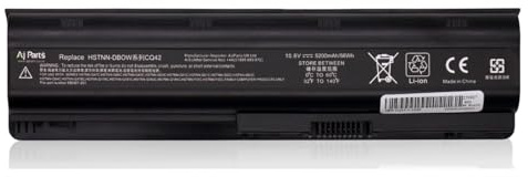 10.8V 5200mAh 56Wh Laptop Battery for HP Pavilion G4, G6, G7, dm4, dv3, dv5, dv6 dv7, G32, G42, G56, G62, G72, Envy 15-1100, Envy 17-1000 | 6-Cell Li-ion Replacement Battery Compatible PN: HSTNN-DB0W