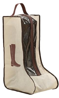 Borsa per stivali da viaggio e per la casa, in PVC non tessuto corto e lungo, per stivali da passeggio, antipolvere, organizer per scarpe con cerniera e maniglia per finestra, soluzione protettiva per