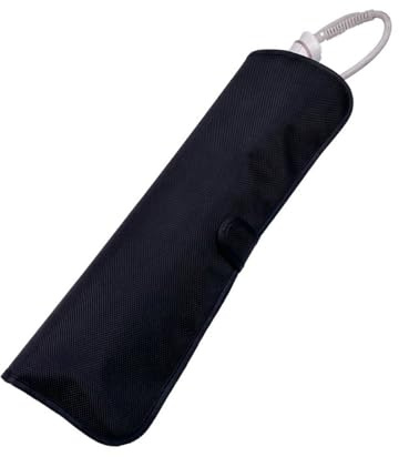 Reisetasche für Lockenwickler mit Schutzschicht für den professionellen Einsatz Salon Stilvoller Lockenstabhalter mit Klettverschluss für Reiseutensilien