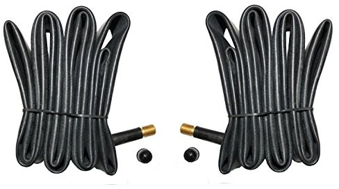 Unbekannt Fahrradschlauch 12-28 Zoll, Schrader oder Presta Ventil, Schwarz, Autoventil oder Dunlopventil