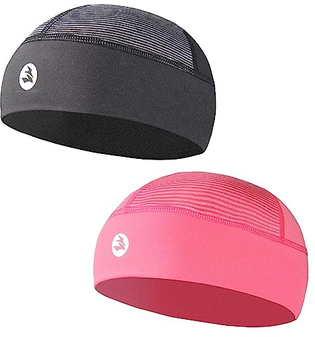 Low-Profile Cooling Helmet/Hard hat Liner, Stretch Working Cap, Summer Sweat Wicking Skull Cap, Running Beanie Sun Protection