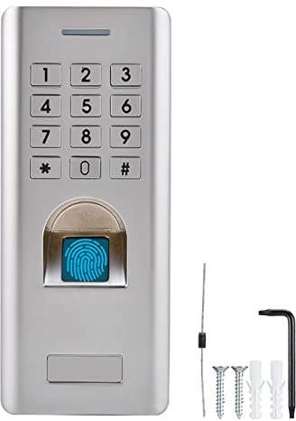 Fingerabdruck Zugangskontrolle mit Tastatur, wasserdichter Leser und Passwort-Türöffner für Sicherheitslösungen mit 1000 Fingerabdrücken und 2000 PINs