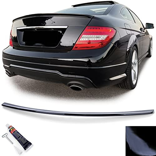 Heckspoiler Lippe Sport Schwarz mit ABE für Mercedes C Klasse C204 Coupe 11-14