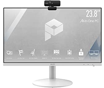 MSI PRO AP241 11M-069DE all-in-One PC Intel Core i5-11400, 8 GB RAM, 256 GB M.2 SSD, Win10 PRO, Bianco