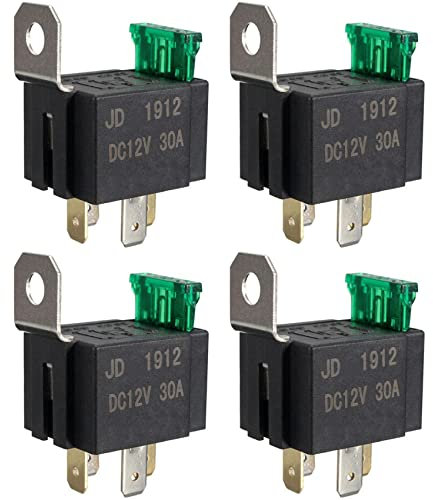 Daroplo 6 x 12 V 30 A 4 Pin SPST Fahrzeug Relais Normaler Öffner Wechselschalter Schalter