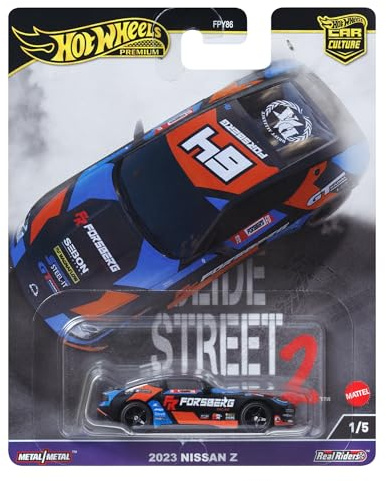 Hot Wheels Premium Nissan 400Z, Car Culture Circuit Legends-Fahrzeuge für Kinder ab 3 Jahren und Erwachsene Fans und Sammler, Premium-Kollektion von Car Culture im Maßstab 1:64, HKC86