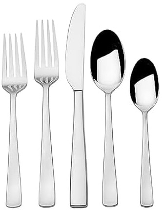 Mikasa Barrett 18.10 45 Piece Stainless Steel Cutlery Set, Service For 8