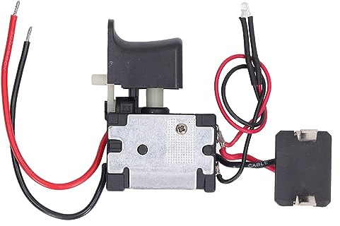 Interruptor de Gatillo para Taladro Inalámbrico 7,2-24V, Repuesto Control Velocidad Batería Litio, Pieza Compatible Diseño Ergonómico, Accesorio Herramienta Eléctrica Profesional