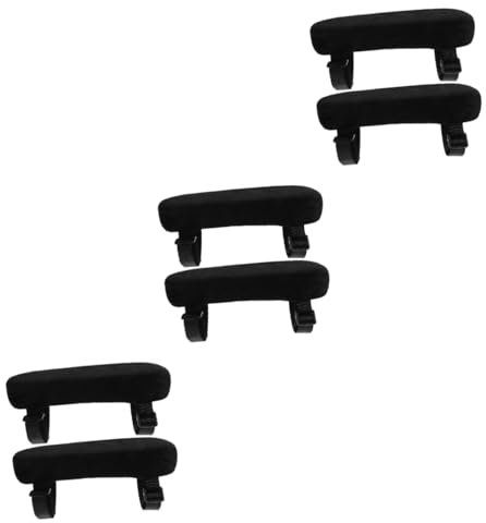 EXCEART 6 STK Stuhl-Armauflage Schreibtischstühle Matten weiche Armlehnenkissen Zubehör für Gaming-Stühle austauschbar Armlehnenpolster Ellenbogenschoner Bürostuhl Handkissen Polyester
