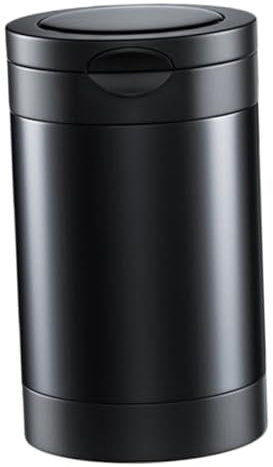 Gatuida Tragbarer Aschenbecher Mit Licht Schwarzer Edelstahl Aschebehälter Mit Deckel Abnehmbar Und Leicht Zu Reinigen Fahrzeugversorgung Für Nachtfahrten