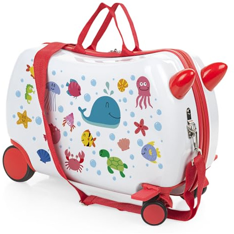 ITACA - Maleta Correpasillos. Maleta Niños con Ruedas, Maleta Infantil Niño, Maletas De Viaje, Maleta para Niños - Equipaje Ideal para Los Más Pequeños 771445, Azul