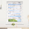 Allesin Doppelrollo ohne Bohren, Duo Rollos für Fenster lichtdurchlässig und verdunkelnd, Klemmfix Rollos Klemmrollo, Sonnenschutz und Sichtschutz, 40 x 130 cm(B x H), Pfirsichblüten-Muster