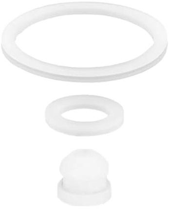 Generic Silicone Water Bottle Lid, White, Leak-Proof, Wear-Resistant, All-Purpose Protection, 3-Piece Set