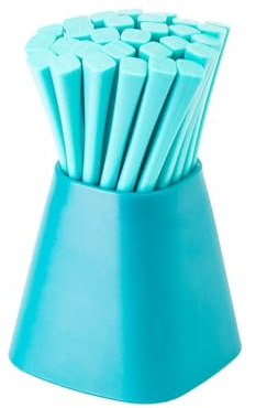 Avilia Set para Aperitivo Turquesa: Elegante Juego de 30 Palillos de Polipropileno para presentar Aperitivos, Aperitivos y Tapas con Estilo, Fiestas y Ocasiones Especiales