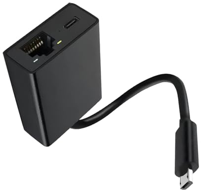 Micro USB to RJ45 Ethernet Adapter Compatible with Fire TV Stick, Compatible with Fire Stick and More - High-Speed 100Mbps Wired Network Connection