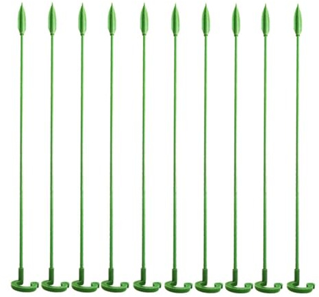 10 x vertikale Pflanzenstecker für Innen- und Außenbereich, für Tomaten, Bohnen, Blumen