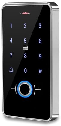 Serrure magnétique électrique Clavier de contrôle d'accès par empreinte digitale étanche IP68, clavier RFID, panneau tactile, système d'ouverture de porte électronique, cartes 13.56MHz