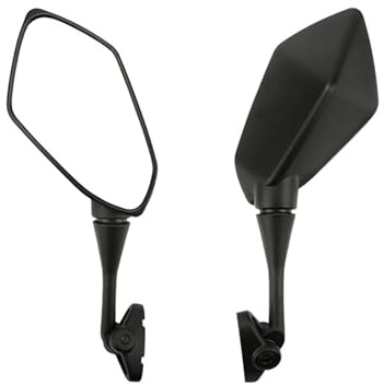 Specchietti retrovisori per moto Specchietto Retrovisore Per Motocicletta Estremità Manubrio Nera Per Scooter Per Motocross Specchietti Retrovisori Laterali 1 Paio Specchietti