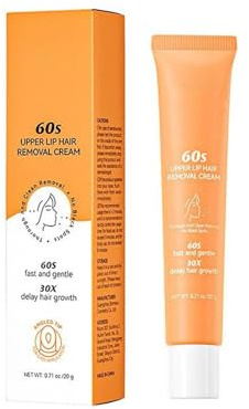 Crème d'épilation pour le visage, crème dépilatoire douce pour la lèvre supérieure et le visage, crème dépilatoire efficace pour le visage, indolore et efficace, agréable sur la peau, pour les femmes