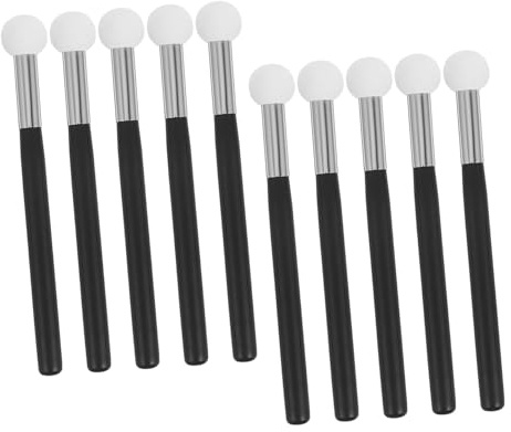 TOGEVAL 10pcs Concealer Brush Sponge Small Applicator for Makeup Foundation Powder Blending Sponges Face Sponges