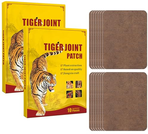 Pain Relief Heat Patch, 20 Pcs Tiger Patches, Back Patch Ultra Strength Heat Patches for Muscle Joint of Knee Neck Shoulder, Warming Meridians Plaster