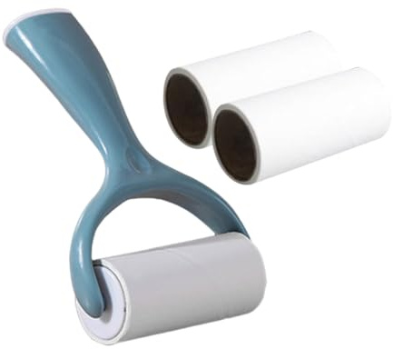 GALPADA Lint Roller Clothes Hair Remover with Wooden Handle and Sticky Refill Paper Portable Lint Remover Brush for Sweaters Coats Blankets Dust and Pet Hair Cleaning Tool