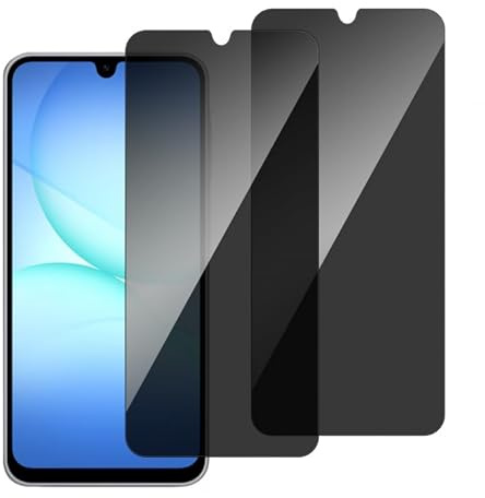 chejuza Privacy Pellicola Protettiva per Samsung Galaxy A17 [2 Pezzi],Durezza 9H,Copertura Completa Anti Spy in Vetro Temperato,HD Protezione Schermo Protezione