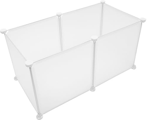 ANDRESLAD Resin Kleintier Freilaufgehege DIY Auslaufzaun für Hamster Kaninchen Igel Innen Außen Sicher Leicht Zusammenbaubar Flexibel Formbar