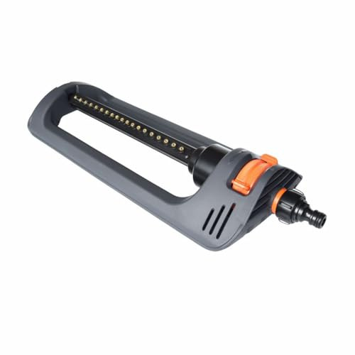 MonoSora Irrigatore a barra oscillante per irrigazione e irrigazione da giardino, copertura regolabile con struttura ABS/PP, si collega al tubo standard