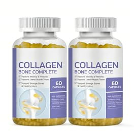 Collagen Bone Complete, för benstyrka, led- och hudstöd, 60 antal,2PCS