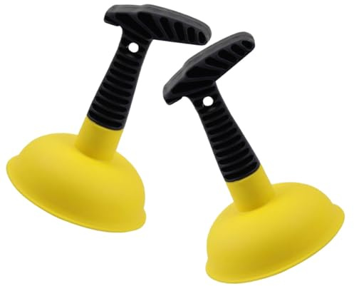 MOBUTOFU Ventouse Puissante en Caoutchouc 2 Pièces pour Débouchage Canalisation la Cuisine et Toilettes Usage Domestique Piston Manuel