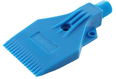 Fittingstore – Leise Mehrkanal-Fächerdüse für Ausblaspistolen | Druckluftdüse energiesparend | G1/4 R1/4 M12x1,25 | POM Aluminium Edelstahl Polypropylen ABS (ABS - 550 l/min - R 1/4)