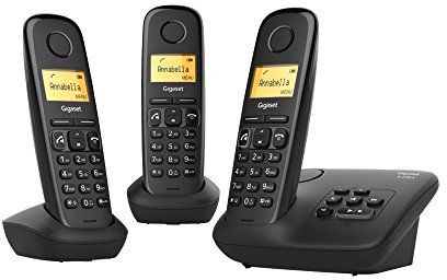 Gigaset A270A Analog/Dect Telephone Caller Id Black, L36852-H2832-B111