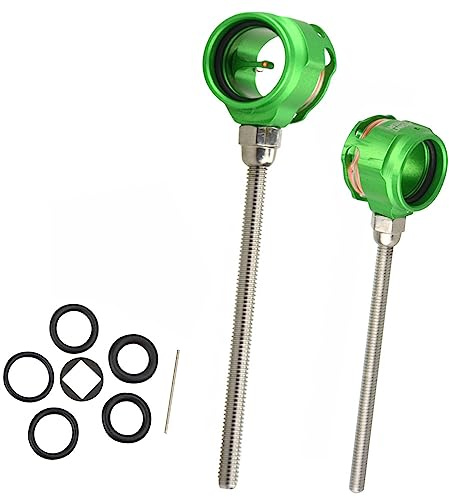 AMEYXGS Bogenschießen Recurve Bogen Anblick Fiber Optic Single Pin Sight mit 0,019 Glasfaser Arrow Aluminium Visier für die Jagd Targeting Bow Zubehör (Grün)