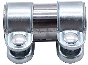 Takpart Collier de serrage double pour raccords de pot d'échappement - Borne de tuyau d’échappement diamètre 38 mm x 90 mm