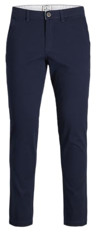 Jack & Jones Chino Homme Marco Dave AKM, Blazer Bleu Marine., 36W x 32L