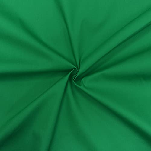 Poplin tyg av 100% bomull – finns i över 20 färger – säljs per kupong – bomullspoplin tyg (3 m x 1 m46, grangrön)