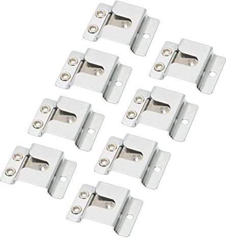 Yunseity 8-teiliger Mikrofon-Aufhängeclip mit Schrauben, Metall-Mikrofonhalter für Kenwood TK868G, TK768G, TM271, TM471, TK808, TM281 Radios