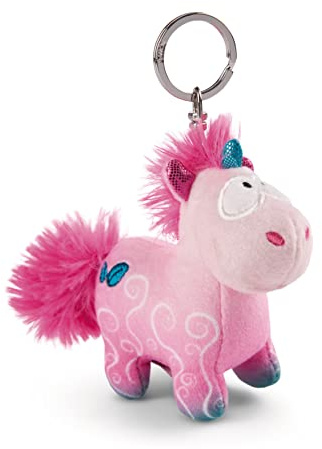 NICI Llavero Unicornio Midnight Floral 10cm Rosa - Llavero y portallaves