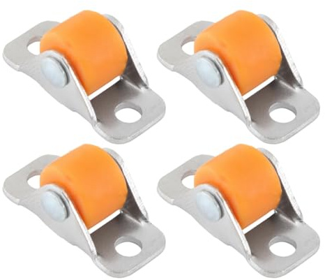 Baoblaze 4 x kleine Radrollen, geräuschlos, kleines Mehrzweck-Gummirollen-Set, Möbel-Linearrad für Werkbank, Schrank, Tisch, Regale