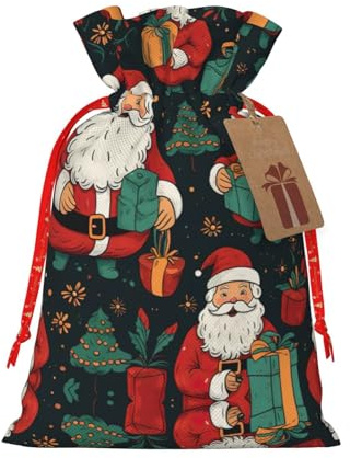DURAGS Geschenktasche mit Kordelzug, schicke Stoff-Geschenktüte für Weihnachten – ideal für jeden Anlass