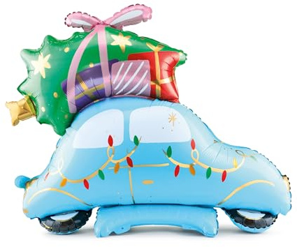 XXL Folienballon Auto Geschenke Weihnachten Weihnachtsdeko selbstehender Ballon Dekoballon Deko Kinderzimmer Kinderparty