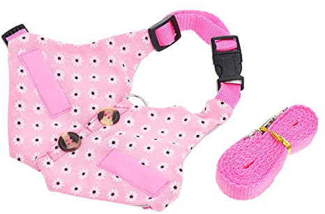 TOGEVAL 1satz Hübsches Kaninchen Geschirr Mit Leine Verstellbares Outdoor- Für Haustiere Stilvolles Design Leicht Und Atmungsaktiv Für Mit Ihrem Liebling