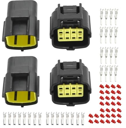 JUUDDENPARTS 2 PCS Electrical Connector Plug, Waterproof Electrical Wire Connector Plug, Connector Electrical Plug for Car (8 Pin)