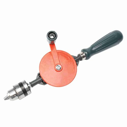 Trapano a Mano, Trapano Manuale in Acciaio n. 45 Trapano a Mano Manuale con Punta Versatile per Legno, Plastica, Modellismo e Perforazione Fai-da-te (2)