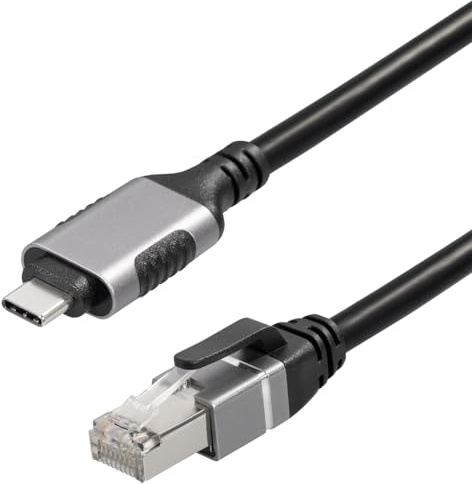 MAXTRACK Adaptador USB C LAN – C541-1L, Adaptador LAN USB-C a RJ45, Adaptador USB Ethernet de 1 Gbps, Compatible con MacBook, portátiles, Dispositivos móviles, Aspecto de Metal, portátil y Delgado,
