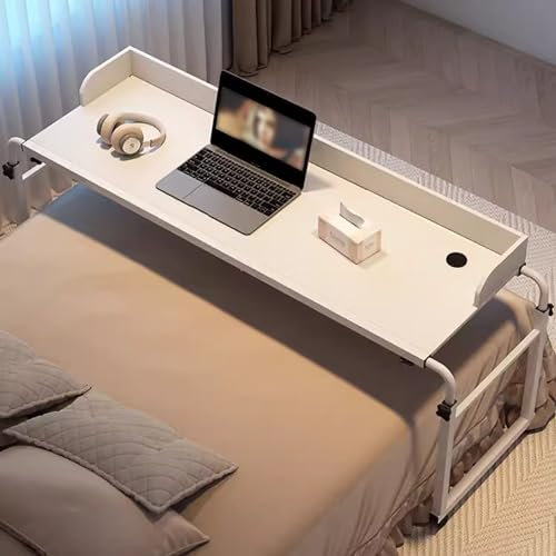 Verstellbarer Beistelltisch mit Rollen, mobiler Roll-Computertisch für Bett, höhenverstellbar, medizinischer Tisch, Lebensmitteltablett, Arbeitsplatz (200 Zeichen)
