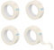 Diffaxy 4 rotoli di nastro adesivo medico, nastro medico microporoso e traspirante, 1,25 cm x 9,1 m, per fissaggio e supporto, nastro di garza autoadesivo e bende